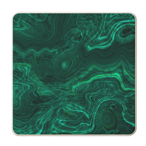 malachite - personalised beer coaster by Anastasios Konstantinidis