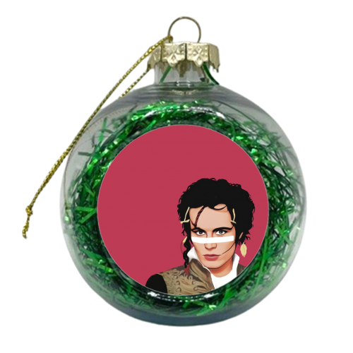 Music Icons: Adam Ant - xmas bauble by Giddy Kipper