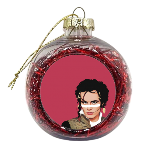 Music Icons: Adam Ant - xmas bauble by Giddy Kipper