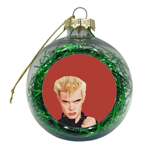 Music Icons: Billy Idol - xmas bauble by Giddy Kipper