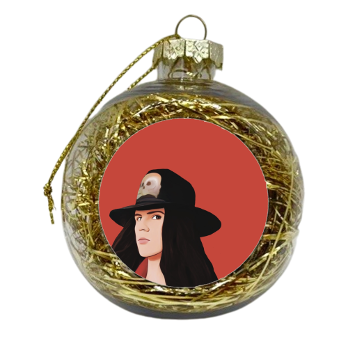 Music Icons: Ian Astbury - xmas bauble by Giddy Kipper