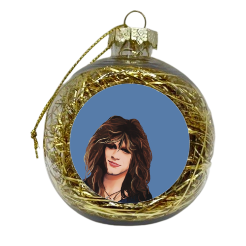 Music Icons: Jon Bon Jovi - xmas bauble by Giddy Kipper