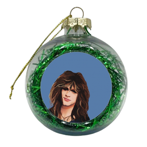 Music Icons: Jon Bon Jovi - xmas bauble by Giddy Kipper