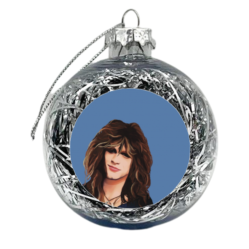 Music Icons: Jon Bon Jovi - xmas bauble by Giddy Kipper