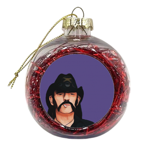 Music Icons: Lemmy - xmas bauble by Giddy Kipper