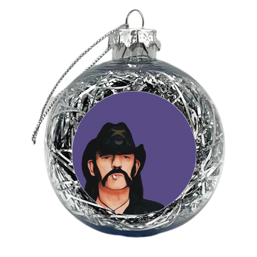 Music Icons: Lemmy - xmas bauble by Giddy Kipper