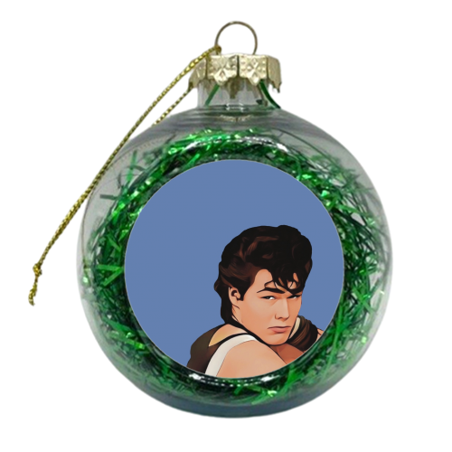 Music Icons: Morten Harket - xmas bauble by Giddy Kipper