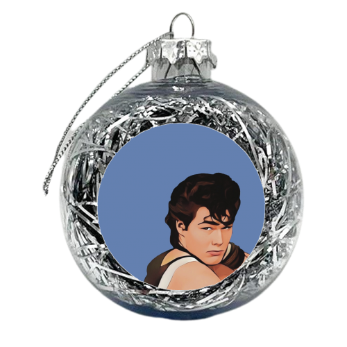 Music Icons: Morten Harket - xmas bauble by Giddy Kipper