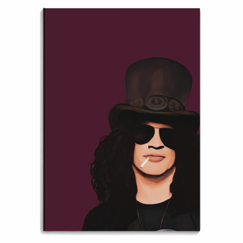 Music Icons: Slash - personalised A4, A5, A6 notebook by Giddy Kipper