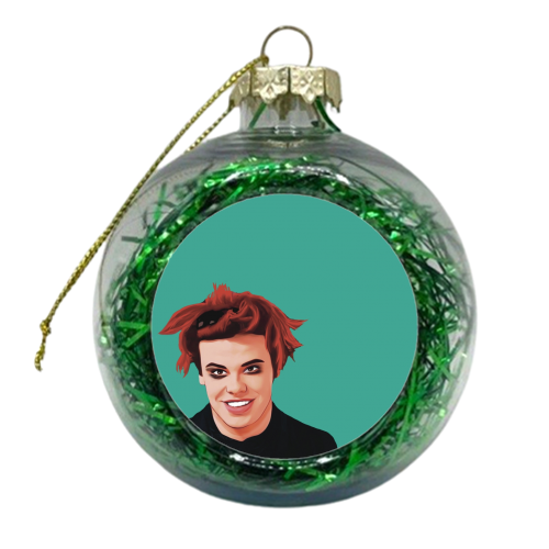 Music Icons: Yungblud - xmas bauble by Giddy Kipper