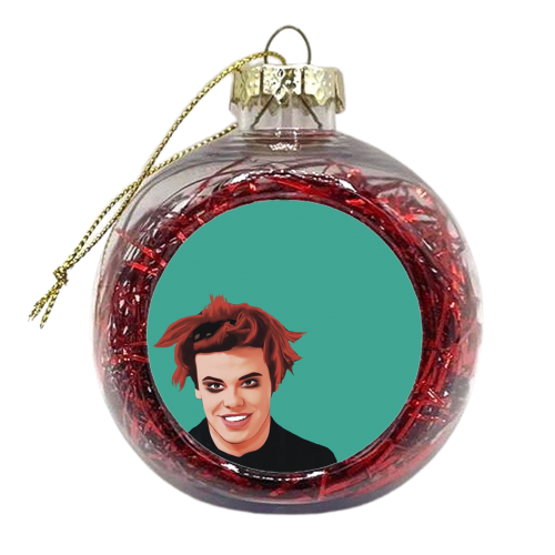 Music Icons: Yungblud - xmas bauble by Giddy Kipper