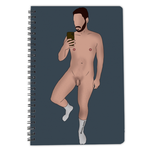 Male nude 1 - personalised A4, A5, A6 notebook by Ben Willis-Payne