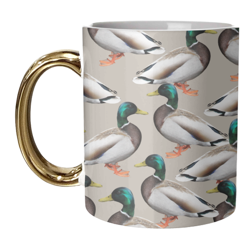 Mallards - unique mug by Uma Prabhakar Gokhale