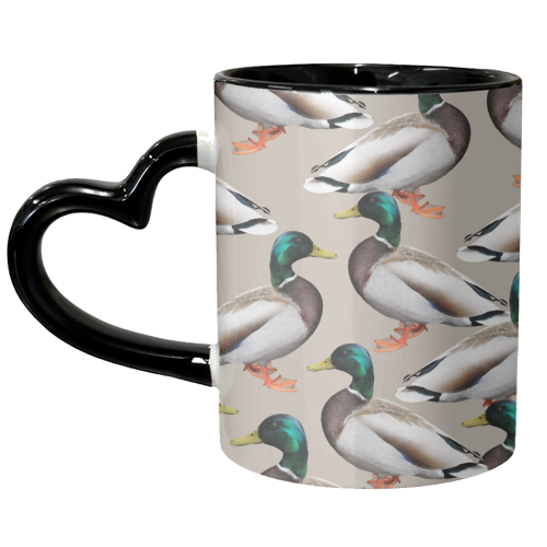 Mallards - unique mug by Uma Prabhakar Gokhale