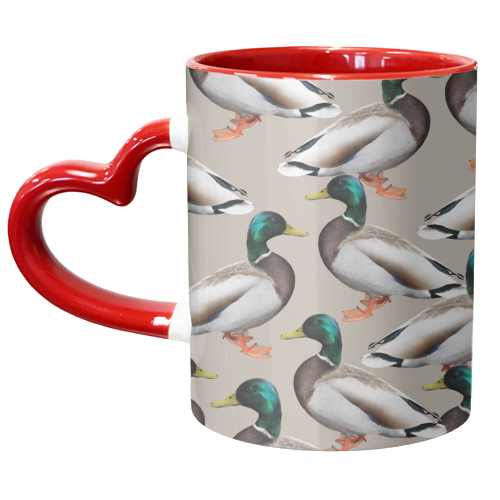 Mallards - unique mug by Uma Prabhakar Gokhale
