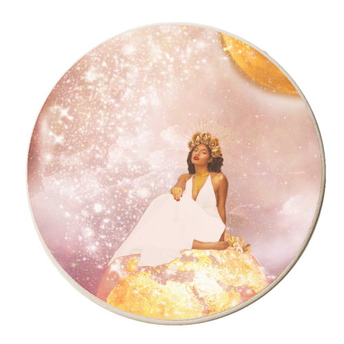 Mama African Goddess - personalised beer coaster by Abs Ahlijah (ArtByMissAbs)
