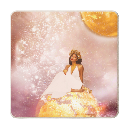 Mama African Goddess - personalised beer coaster by Abs Ahlijah (ArtByMissAbs)