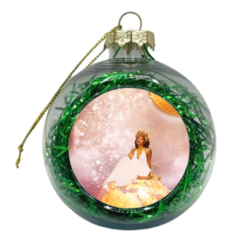 Mama African Goddess - xmas bauble by Abs Ahlijah (ArtByMissAbs)