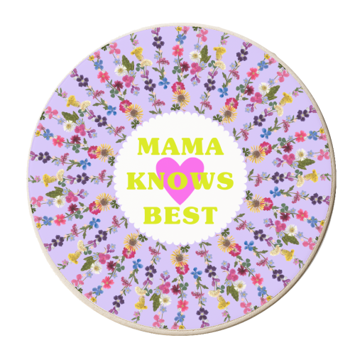 MAMA KNOWS BEST - personalised beer coaster by PEARL & CLOVER