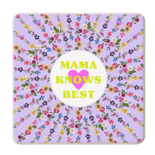 MAMA KNOWS BEST - personalised beer coaster by PEARL & CLOVER