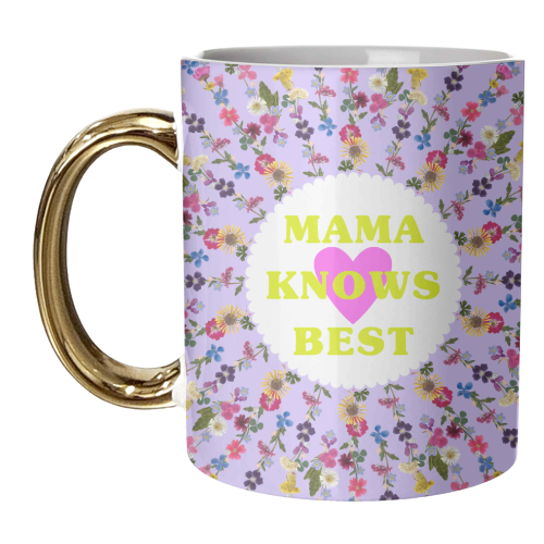 MAMA KNOWS BEST - unique mug by PEARL & CLOVER