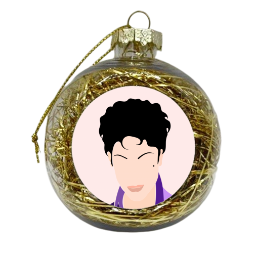Man In Purple - xmas bauble by Adam Regester