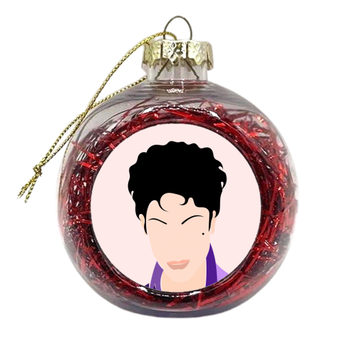 Man In Purple - xmas bauble by Adam Regester