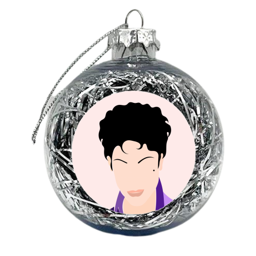Man In Purple - xmas bauble by Adam Regester
