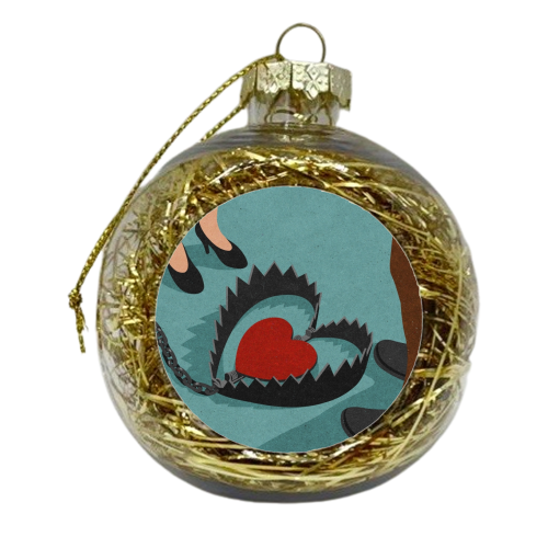 man trap - xmas bauble by John Holcroft
