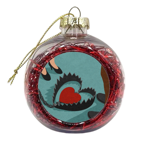 man trap - xmas bauble by John Holcroft