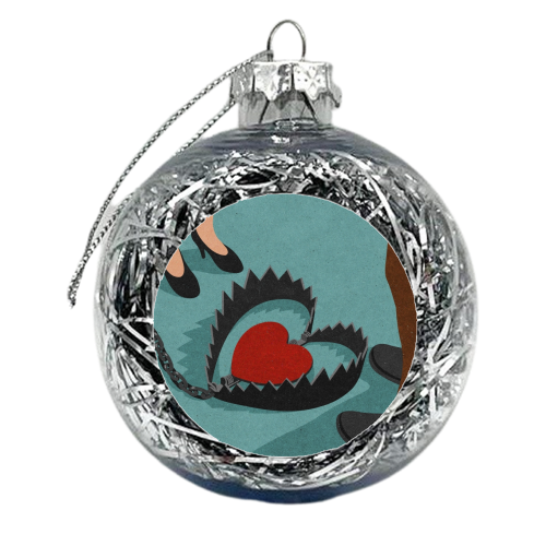 man trap - xmas bauble by John Holcroft