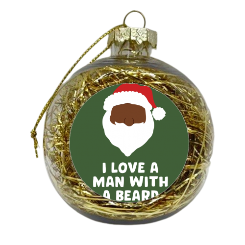 Man With a Beard - xmas bauble by Pink and Pip