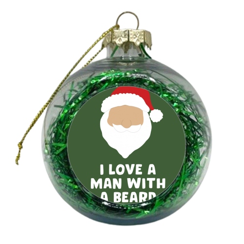Man With a Beard - xmas bauble by Pink and Pip