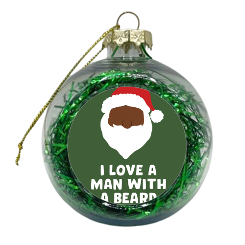 Man With a Beard - xmas bauble by Pink and Pip