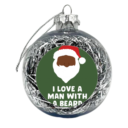 Man With a Beard - xmas bauble by Pink and Pip