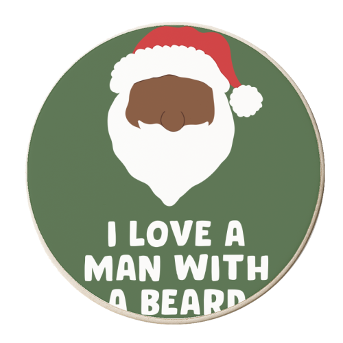 Man With a Beard - personalised beer coaster by Pink and Pip