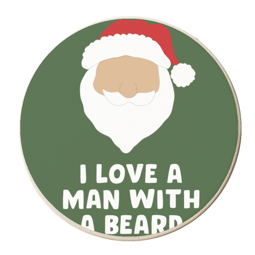 Man With a Beard - personalised beer coaster by Pink and Pip