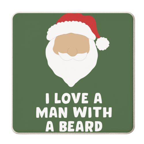 Man With a Beard - personalised beer coaster by Pink and Pip