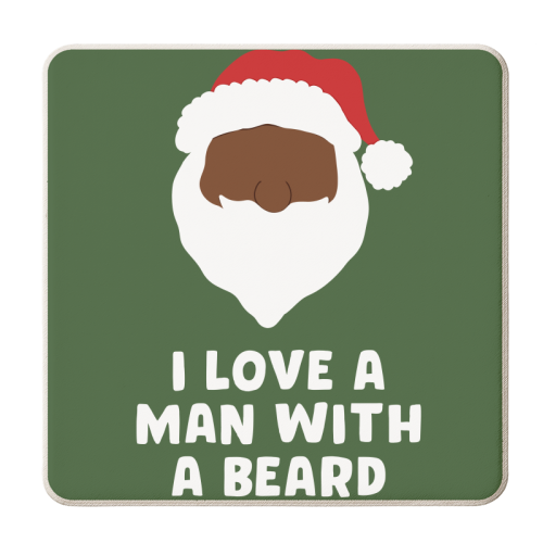 Man With a Beard - personalised beer coaster by Pink and Pip