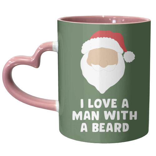 Man With a Beard - unique mug by Pink and Pip
