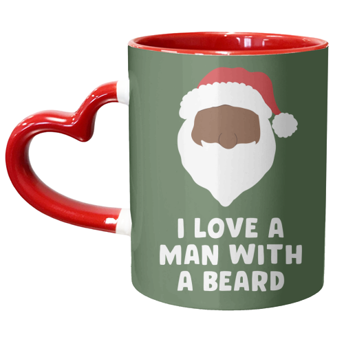 Man With a Beard - unique mug by Pink and Pip