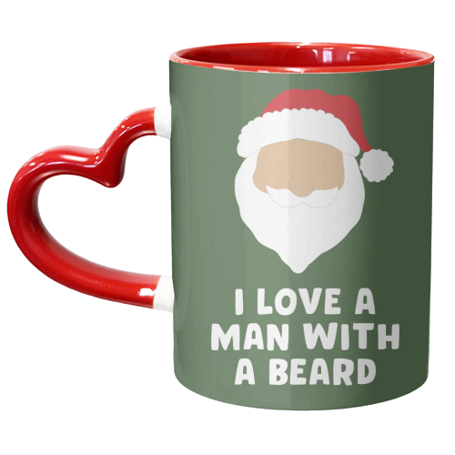Man With a Beard - unique mug by Pink and Pip