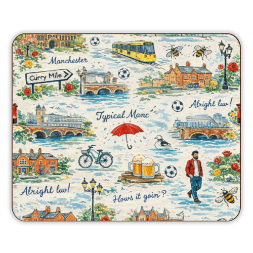 Manc - designer placemat by Ms Doodle