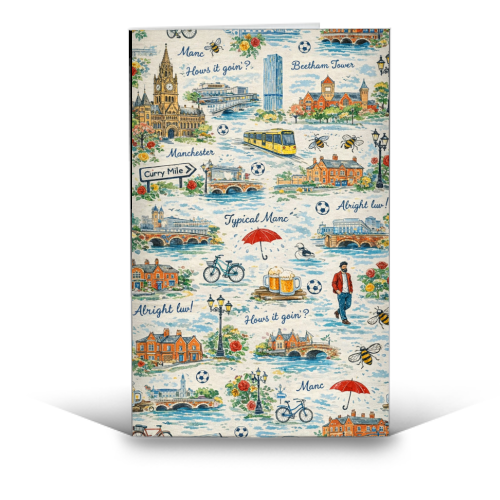 Manc - funny greeting card by Ms Doodle