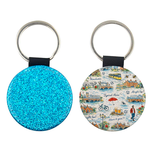 Manc - keyring by Ms Doodle