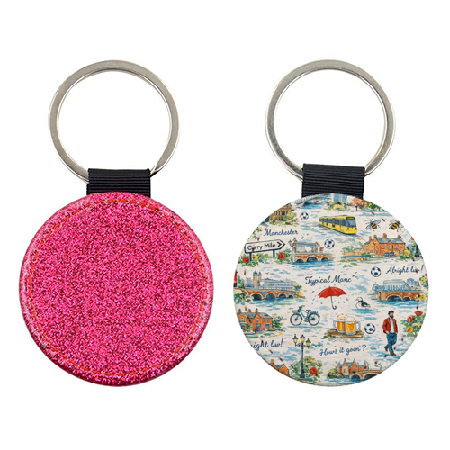 Manc - keyring by Ms Doodle