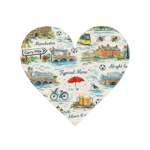 Manc - Magnet by Ms Doodle