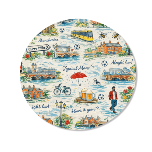 Manc - Magnet by Ms Doodle