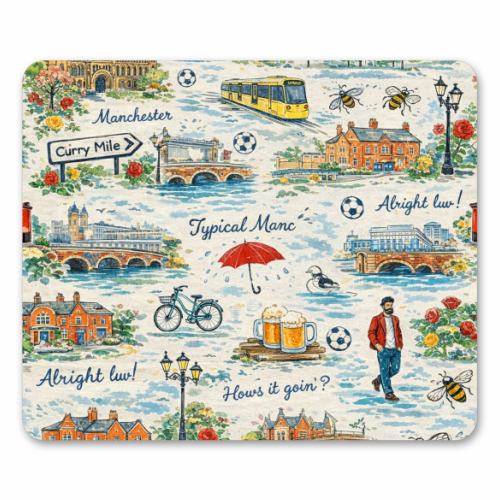 Manc - mouse mat by Ms Doodle
