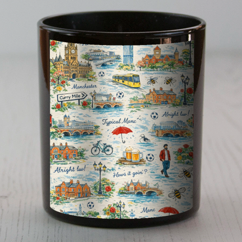 Manc - scented candle by Ms Doodle